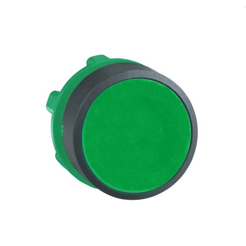 Schneider ZB5AA34 Harmony műanyag nyomógomb fej, Ø22, visszatérő, magasított, zöld