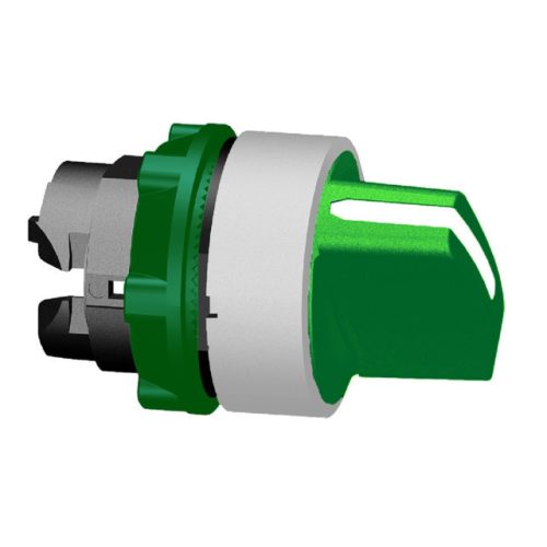 Schneider ZB5AD203C1 Harmony műanyag választókapcsoló fej, Ø22, 2 állású, zöld, fehér perem