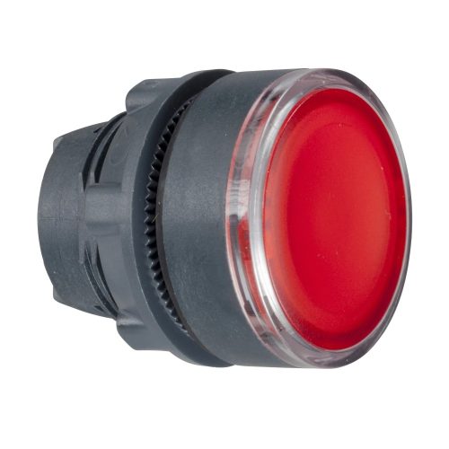 Schneider ZB5AH043 Harmony műanyag világító nyomógomb fej, Ø22, nyomó-nyomó, piros