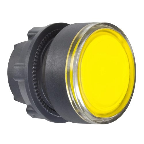 Schneider ZB5AH083 Harmony műanyag világító nyomógomb fej, Ø22, nyomó-nyomó, sárga