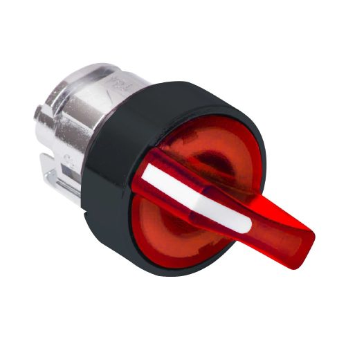 Schneider ZB5AK1843 Harmony műanyag világító választókapcsoló fej, Ø22, 3 állású, piros, jobbról közép visszatérő