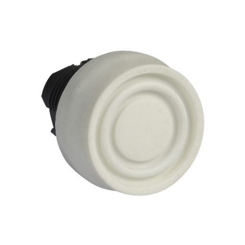 Schneider ZB5AP1S Harmony műanyag nyomógomb fej, Ø22, visszatérő, színes gumisapkás, fehér