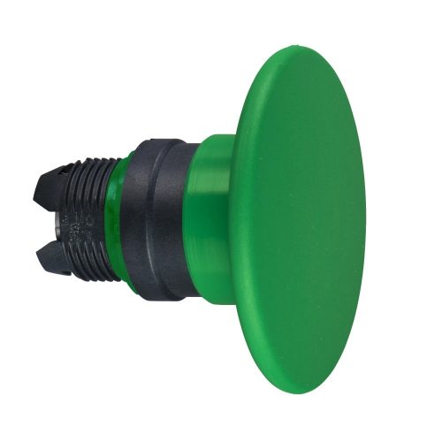 Schneider ZB5AR3 Harmony műanyag nyomógomb fej, Ø22, visszatérő, Ø60 gombafejű, zöld