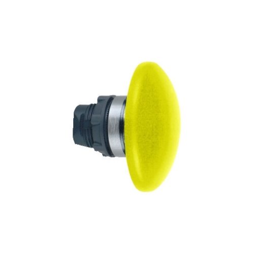 Schneider ZB5AR516 Harmony műanyag nyomógomb fej, Ø22, visszatérő, Ø60 íves gombafejű, sárga
