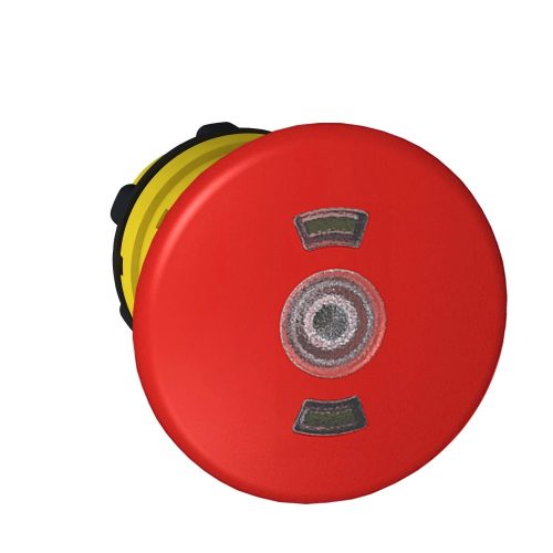 Schneider ZB5AT8643M Harmony műanyag világító vészkioldó nyomógomb fej, Ø22, húzásra kioldó, Ø40 gombafejű, piros