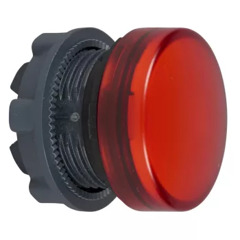   Schneider ZB5AV043E Harmony műanyag jelzőlámpa fej, Ø22, LED jelzőlámpához, betehető címke, piros