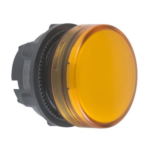 Schneider ZB5AV053E Harmony műanyag jelzőlámpa fej, Ø22, LED jelzőlámpához, betehető címke, narancssárga