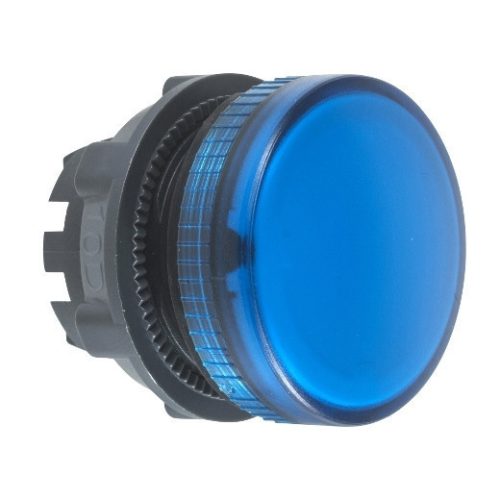 Schneider ZB5AV063E Harmony műanyag jelzőlámpa fej, Ø22, LED jelzőlámpához, betehető címke, kék