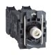 Schneider ZB5AW05D65 Harmony műanyag jelzőlámpa és érintkező blokk rögzítő aljzattal, BA9s LED-es, transzformátoros, 1NO+1NC, 400VAC, kék