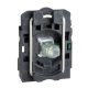 Schneider ZB5AW0G31 Harmony műanyag jelzőlámpa és érintkező blokk rögzítő aljzattal, LED-es, 1NO, 120VAC, zöld