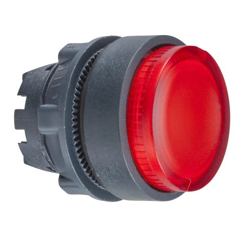 Schneider ZB5AW143 Harmony műanyag világító nyomógomb fej, Ø22, visszatérő, LED-es, kiemelkedő, piros