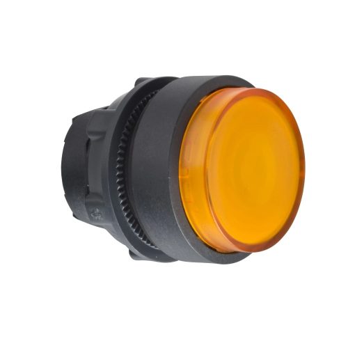 Schneider ZB5AW153 Harmony műanyag világító nyomógomb fej, Ø22, visszatérő, LED-es, kiemelkedő, narancssárga