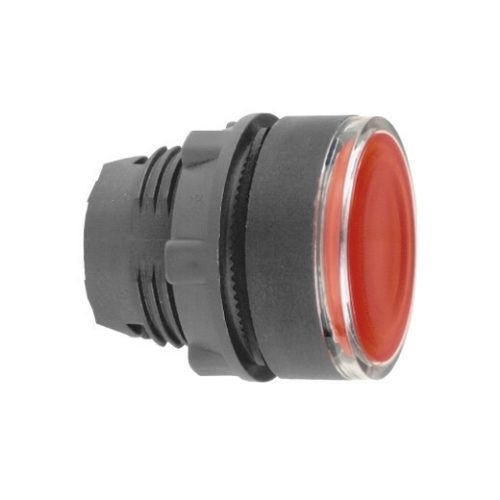 Schneider ZB5AW343TQ Harmony műanyag világító nyomógomb fej, Ø22, visszatérő, beépített LED-hez, piros 100 darabos csomagban