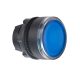 Schneider ZB5AW363 Harmony műanyag világító nyomógomb fej, Ø22, visszatérő, beépített LED-hez, kék