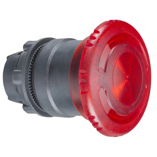 Schneider ZB5AW743 Harmony műanyag világító nyomógomb fej, Ø22, forgatásra kioldó, Ø40 gombafejű, beépített LED-hez, piros