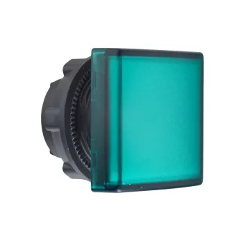   Schneider ZB5CV033 Harmony műanyag négyszög alakú jelzőlámpa fej, Ø22, LED modulhoz, zöld