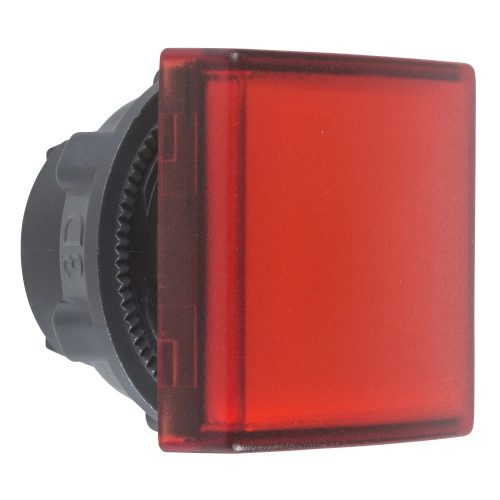 Schneider ZB5CV043 Harmony műanyag négyszög alakú jelzőlámpa fej, Ø22, LED modulhoz, piros