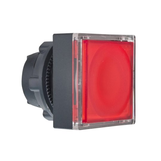 Schneider ZB5CW343 Harmony műanyag négyszög alakú világító nyomógomb fej, Ø22, visszatérő, LED modulhoz, betehető címke, piros Schneider ZB5CW343 Harmony műanyag négyszög alakú világító nyomógomb fej, Ø22, visszatérő, LED modulhoz, betehető címke, piros