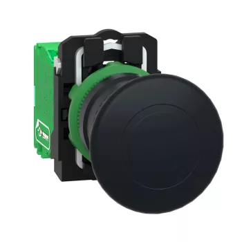   Schneider ZB5RTC2 Harmony vezeték nélküli komplett műanyag nyomógomb, Ø22, vevő nélkül, Ø40 gombafejű, fekete