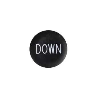   Schneider ZBA344 Harmony Ø22 nyomógomb fekete tető jelölt down