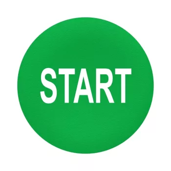   Schneider ZBAF333 Harmony Ø30 panelbe süllyesztett nyomógomb tető, zöld, "START"