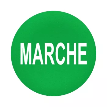   Schneider ZBAF342 Harmony Ø30 panelbe süllyesztett nyomógomb tető, zöld, "MARCHE"