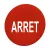Schneider ZBAF433 Harmony Ø30 panelbe süllyesztett nyomógomb tető, piros, "ARRET"