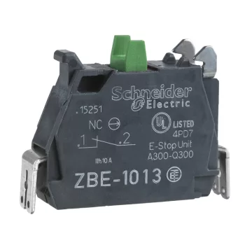   Schneider ZBE1013 Harmony XB4/XB5 érintkező blokk, 1NO, Faston csatlakozó