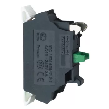   Schneider ZBE1015 Harmony XB4/XB5 érintkező blokk, 1NO, rugós csatlakozó