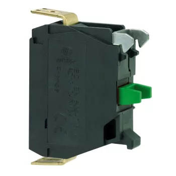  Schneider ZBE1016P3 Harmony XB4/XB5 érintkező blokk, 1NO, IP5X, aranyozott alacsonyszintű érintkezők, csavaros csatlakozó lapos vezetékhez