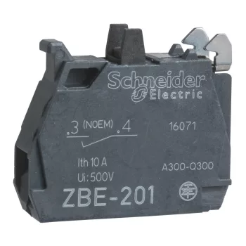   Schneider ZBE1019 Harmony XB4/XB5 érintkező blokk, 1NO, csavaros csatlakozó lapos vezetékhez
