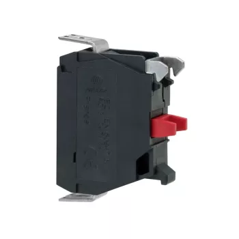   Schneider ZBE1026P3 Harmony XB4/XB5 érintkező blokk, 1NC, IP5X, aranyozott alacsonyszintű érintkezők, csavaros csatlakozó lapos vezetékhez