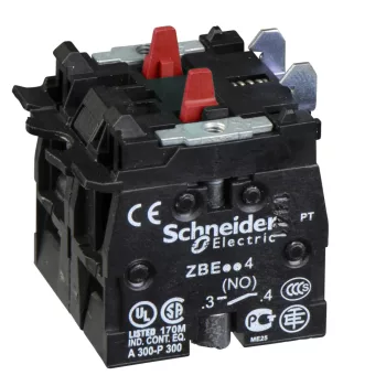   Schneider ZBE504 Harmony XB4/XB5 érintkező blokk, 2NC, nagyteljesítményű, 10A, csavaros csatlakozó