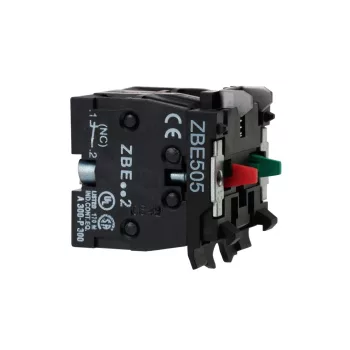   Schneider ZBE505 Harmony XB4/XB5 érintkező blokk, 1NO+1NC, nagyteljesítményű, 10A, csavaros csatlakozó