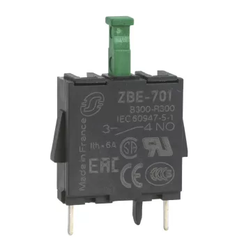   Schneider ZBE701 Harmony XB4/XB5 érintkező blokk, 1NO, tűs érintkezős, NYÁK lapra forrasztható