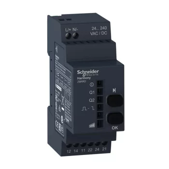   Schneider Electric ZBRRD Harmony konfigurálható vevőegység, 2 relé kimenet, monostabil/bistabil, 24-240VAC/DC