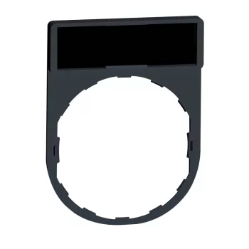   Schneider ZBY2101 Harmony címketartó 30x40 mm, Ø22 készülékekhez, 8x27 mm felirati címkével, jelöletlen, fekete/piros