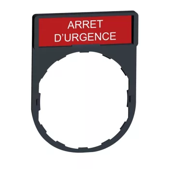 Schneider ZBY2130 Felirati címke ARRET D'URGENCE