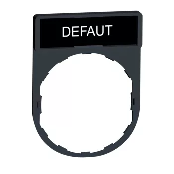   Schneider ZBY2134 Harmony címketartó 30x40 mm, Ø22 készülékekhez, 8x27 mm felirati címkével, DEFAUT