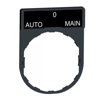   Schneider ZBY2185 Harmony címketartó 30x40 mm, Ø22 készülékekhez, 8x27 mm felirati címkével, AUTO-O-MAIN