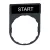 Schneider ZBY2303 Harmony címketartó 30x40 mm, Ø22 készülékekhez, 8x27 mm felirati címkével, START
