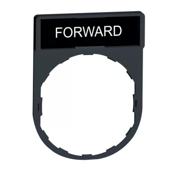   Schneider ZBY2305 Harmony címketartó 30x40 mm, Ø22 készülékekhez, 8x27 mm felirati címkével, FORWARD
