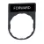 Schneider ZBY2305 Harmony címketartó 30x40 mm, Ø22 készülékekhez, 8x27 mm felirati címkével, FORWARD