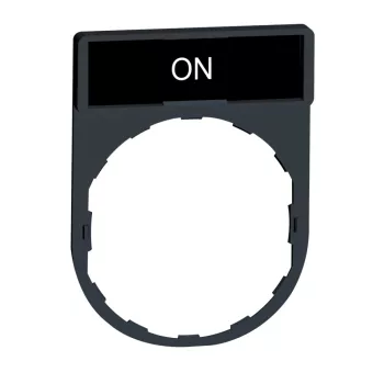   Schneider ZBY2311 Harmony címketartó 30x40 mm, Ø22 készülékekhez, 8x27 mm felirati címkével, ON