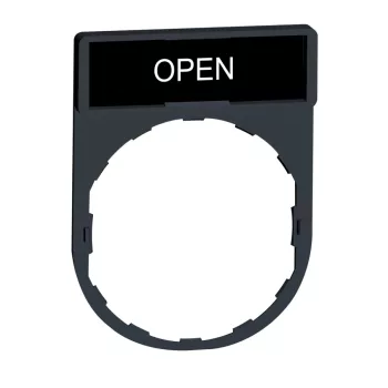   Schneider ZBY2313 Harmony címketartó 30x40 mm, Ø22 készülékekhez, 8x27 mm felirati címkével, OPEN