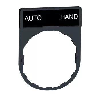   Schneider ZBY2364 Harmony címketartó 30x40 mm, Ø22 készülékekhez, 8x27 mm felirati címkével, AUTO-HAND