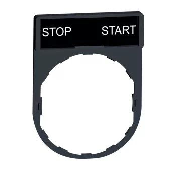   Schneider ZBY2366 Harmony címketartó 30x40 mm, Ø22 készülékekhez, 8x27 mm felirati címkével, START-START