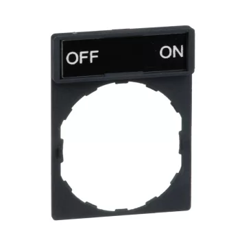   Schneider ZBY2367 Harmony címketartó 30x40 mm, Ø22 készülékekhez, 8x27 mm felirati címkével, OFF-ON