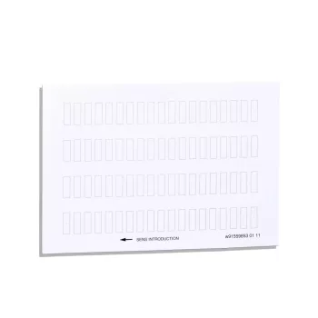   Schneider ZBY4100 Harmony felirati címke, 8x27 mm, 30x40 mm címketartóhoz, felirat nélkül, 76db