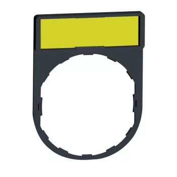   Schneider ZBY4101 Harmony címketartó 30x40 mm, Ø22 készülékekhez, 8x27 mm felirati címkével, jelöletlen, fehér/sárga